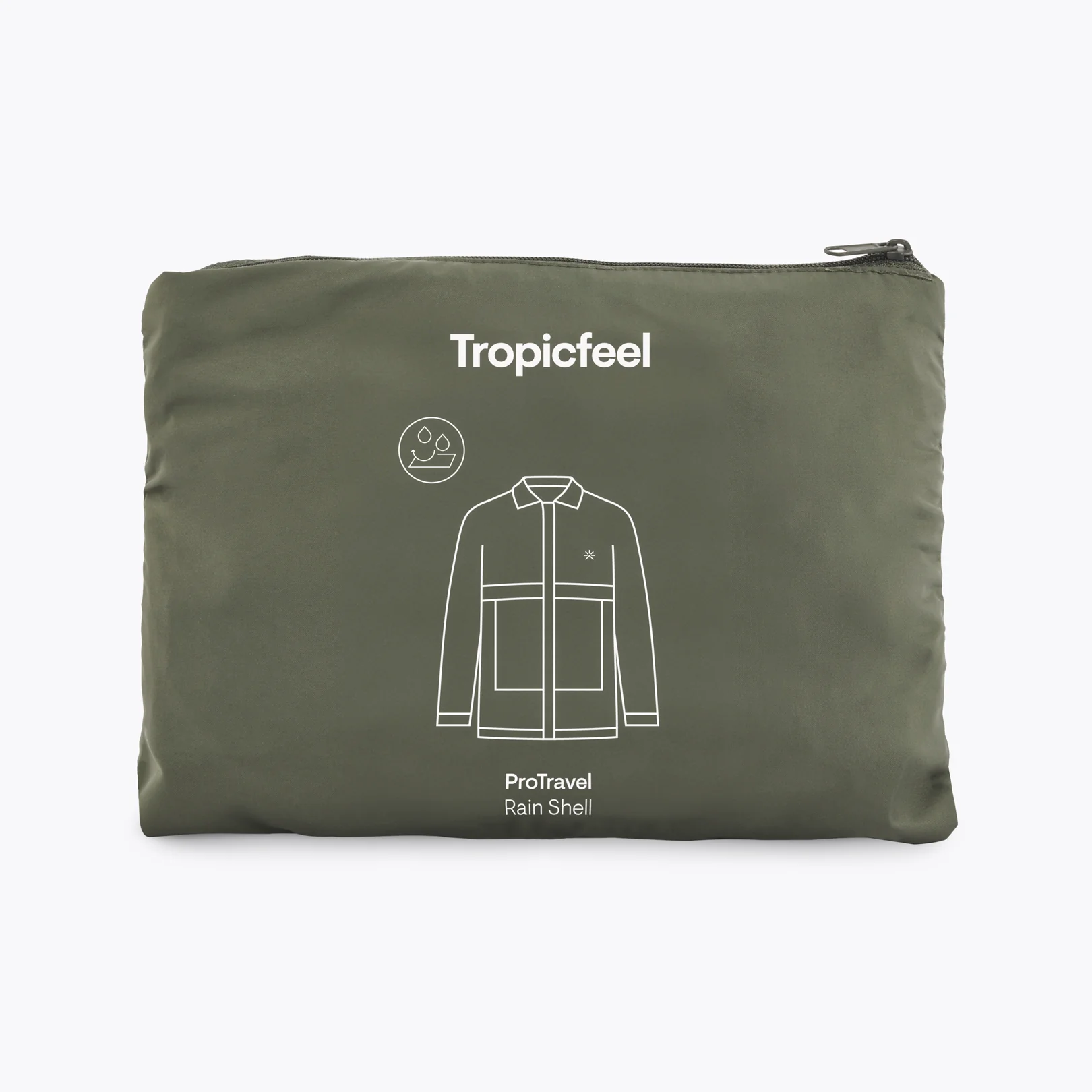 ProTravel Rain Shell Forest Green - Image 8